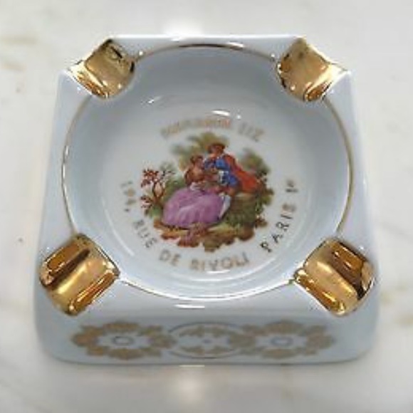 PARFUMERIE LIZ PORCELAINE DE LIMOGES ASHTRAY - Picture 6 of 15